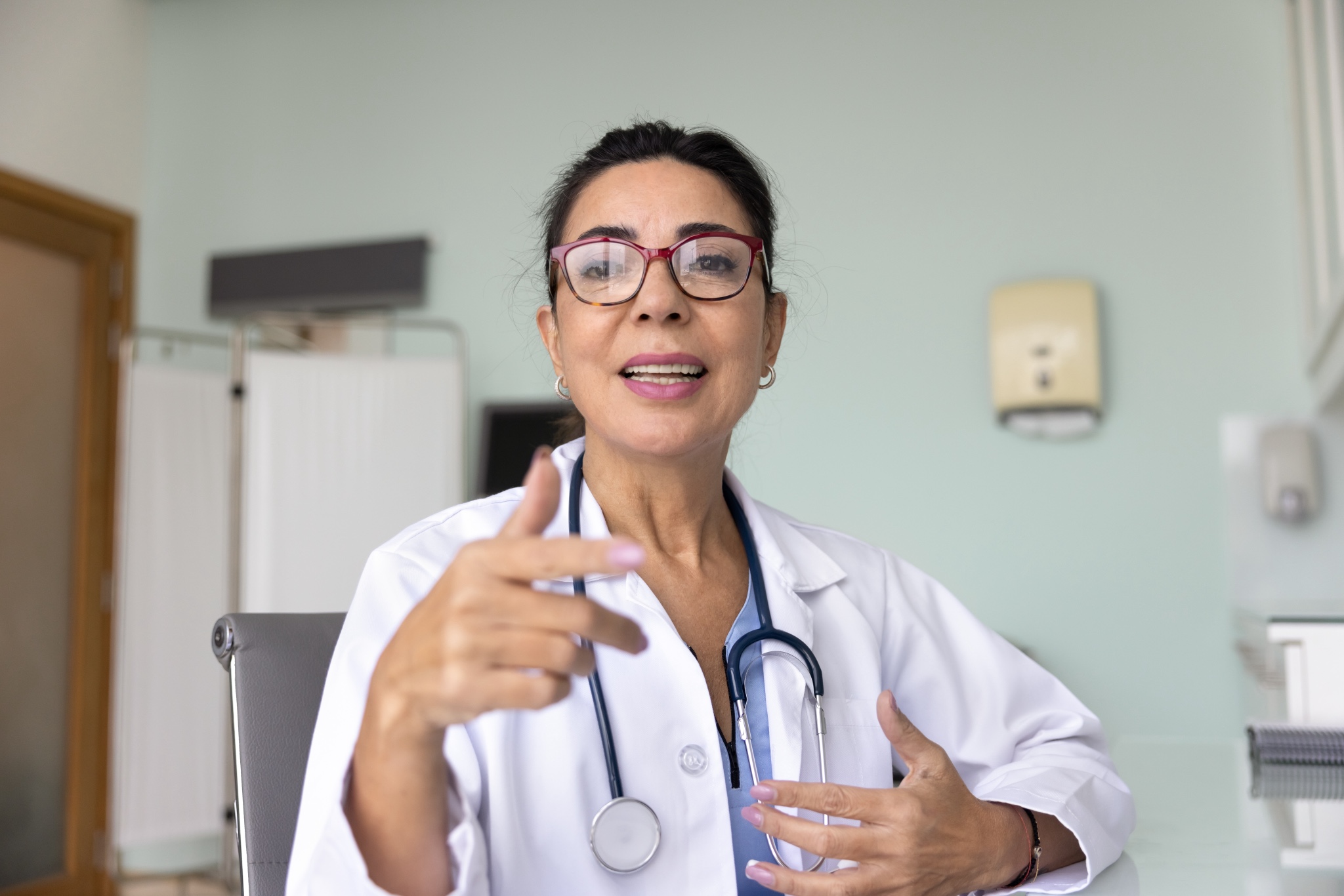 A doctor consulting with a patient